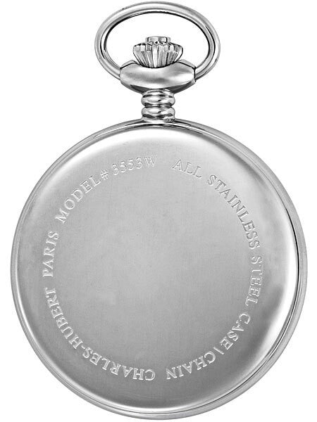 Charles-Hubert Mechanical Pocket Watch with a Sun-Moon Display #3553W