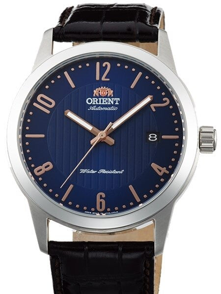 Orient 40.5mm Howard Automatic + Hand Wind Watch with Blue Dial #AC05007D