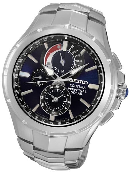 Seiko Coutura Solar Chronograph with Perpetual Calendar, Alarm #SSC375