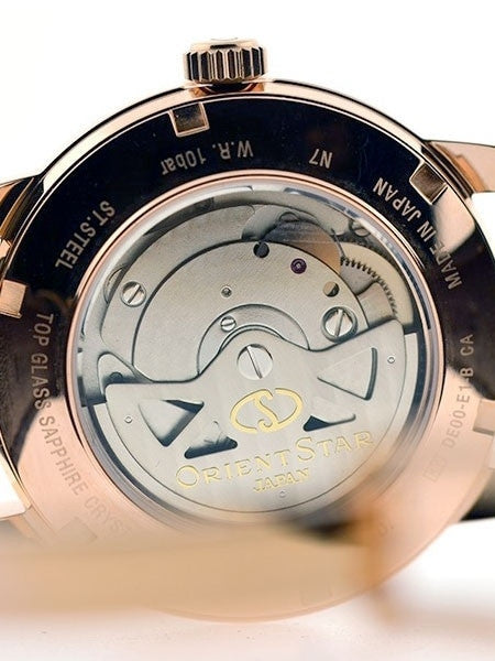 Orient Star Retrograde Day Watch with Date, Power Reserve, Sapphire Crystal #DE00003B