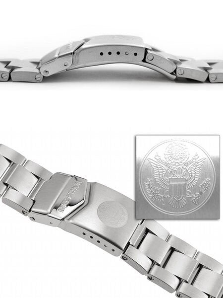 Marathon Brushed Finish Solid Link Bracelet #WW005007US (22mm)