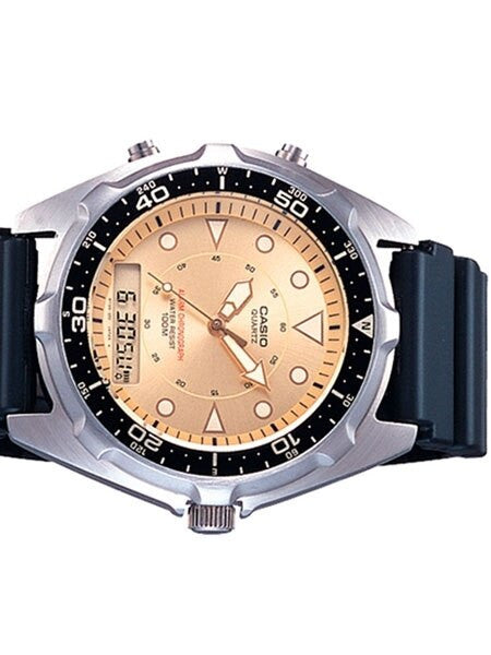 Casio Analog-Digital Dual Time Watch with Alarm and Stopwatch #AMW-320R-9AV