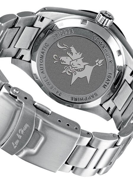 Lew and Huey Sporty Cerberus Automatic Dress Watch with 42mm SS Case  #Cerberus_white