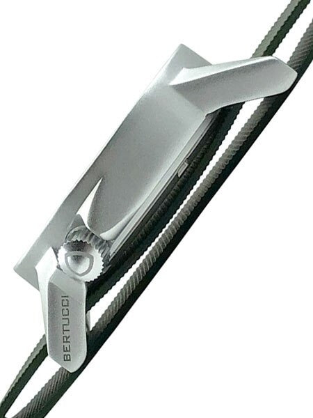 Bertucci Experior Anodized Aluminum Unibody Watch with Italian rubber strap #16509 crown