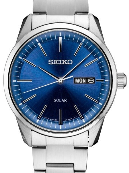 Seiko Solar Watch with 40mm Stainless Steel Case and a Sapphire Crystal #SNE525