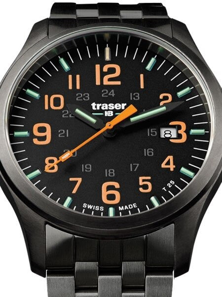 Traser Officer Pro Gun Metal PVD Case Watch with an Anti-Reflective Sapphire Crystal #107870