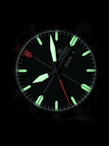 Damasko DA44 Swiss Automatic Pilot Watch with Rotating 12-hour