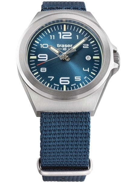 Traser P59 Essential S Blue Dial Watch w/Trigalight + SuperLuminova #108210