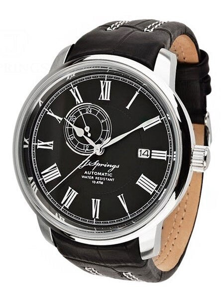J. Springs Automatic 24-Jewel Classic Watch with 24-Hour Sub-Dial #BEG001
