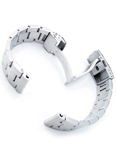 Strapcode 22mm Super-O "Boyer" watch band with Straight Ends #SS221803B019S