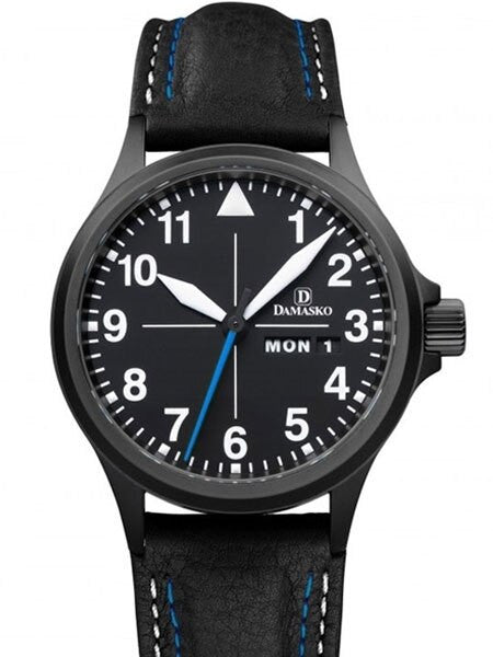 Damasko Swiss ETA Automatic with a 40mm Black PVD Case, Black Dial #DA38BK