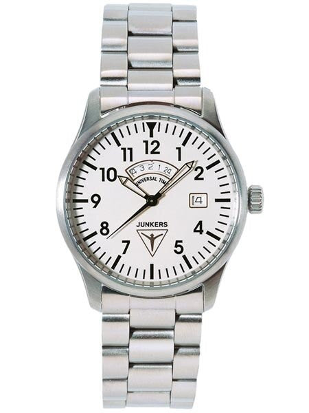 Junkers JU-52 Swiss GMT Watch with Second Independent Time Zone #6240M-1