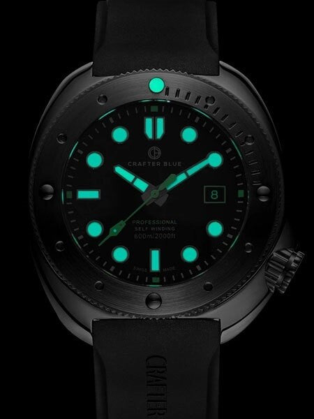 Crafter Blue Swiss Made 600-Meter Hyperion Ocean Diver with Swiss Automatic Movement  #HOSS001B-R