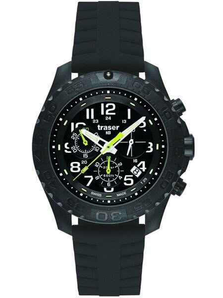Traser Outdoor Pioneer Chronograph with Tritium Illumination and 12-Hour Totalizer #102910