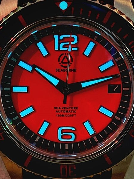 Seaborne Sea Venture 100-Meter Automatic Dive Watch with a 41mm Case and an AR Sapphire Crystal #SB-SV-003-SOD