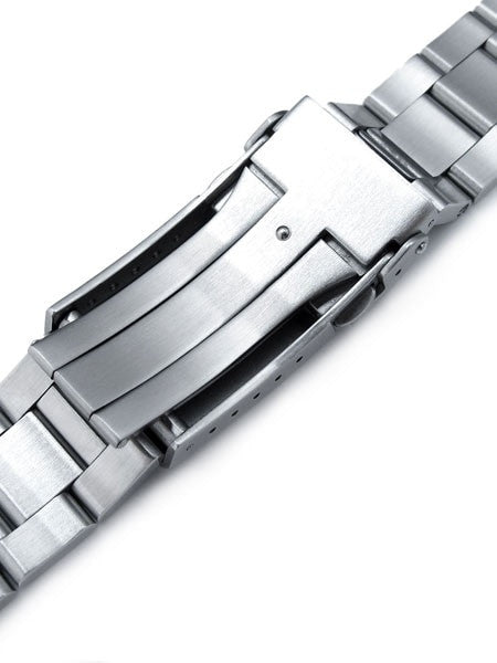 Strapcode 20mm Super-O 3D "Boyer" Stainless Steel Watch Bracelet for Seiko Alpinist SARB017, V-Clasp #SS201820B065