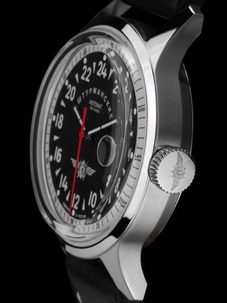 Sturmanskie Open Space 24-Hour Time Automatic Watch with 42mm Titanium Case #1767937