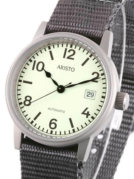 Aristo 3H17R U-Boot-Uhr Swiss Automatic Watch with Luminous Dial