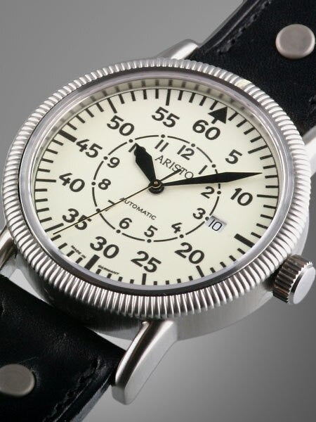 Aristo 3H42 Night Flight Swiss ETA 2824-2 Automatic Watch with Luminous Dial