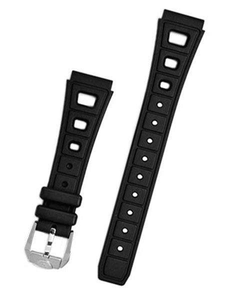 Squale 1521 OEM 20mm Black Tropic Rubber Dive Watch Strap #1521-T3-Black-M