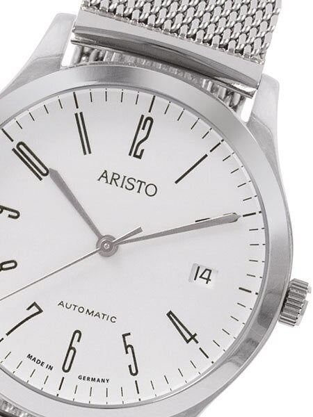 Aristo 4H132 Dessau Swiss Automatic Dress Watch on Mesh Bracelet