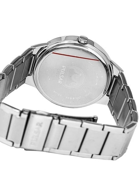 Pulsar Black Dial Quartz Watch with Matching Bracelet #PG2043
