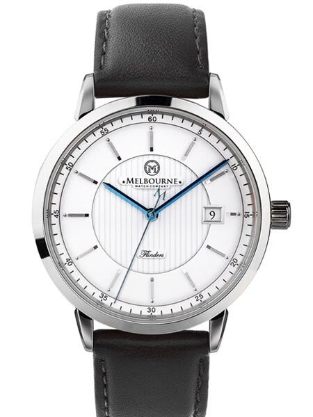 Melbourne Flinders Swiss Automatic Dress Watch with White Dial, Sapphire Crystal #FL.40.A.3HD.05