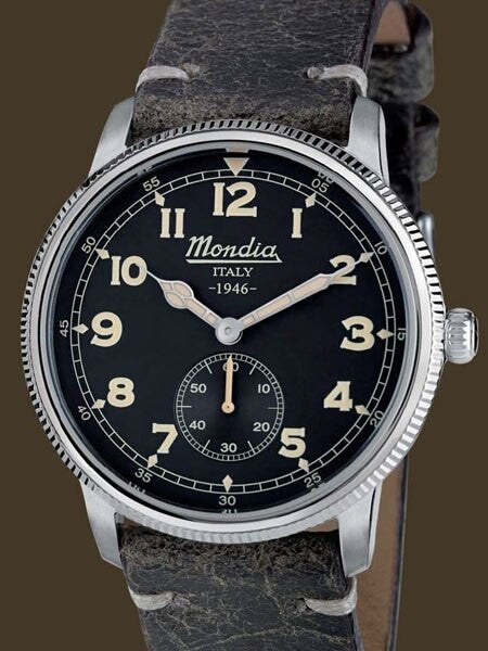 Mondia 1946 Quartz Watch with Coin-Edge Bezel #MI755SS-02GY-CP