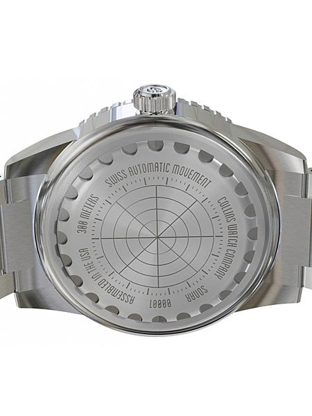 Collins SONAR Swiss Automatic, 300-M Dive Watch with 39.5mm Case and a Sapphire Crystal #CWC03