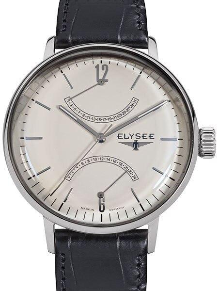 Elysee 42mm Sithon Quartz Dress Watch with GMT and Date Sub-Dials #13270
