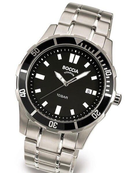 Boccia Mens Quartz Sport Watch with 43mm Titanium Case #3567-01
