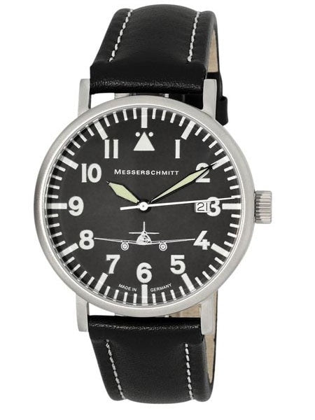 Messerschmitt Aviator Watch with Sand Blasted Case, SuperLuminova  #ME262-39
