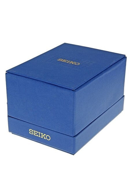 Seiko Quartz Blue Dial Watch with 37mm Titanium Case and Folded Bracelet #SGG709