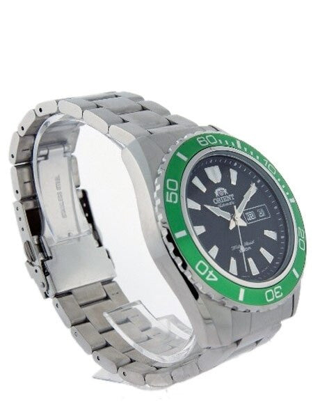 Orient XL 21-Jewel Automatic Dive Watch with Green Bezel  #CEM75003B
