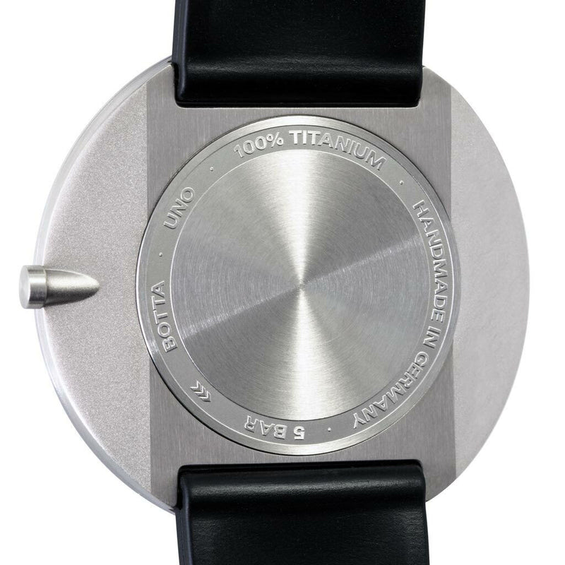 Botta UNO one hand 12-hour Swiss quartz watch with 40mm titanium case #559090