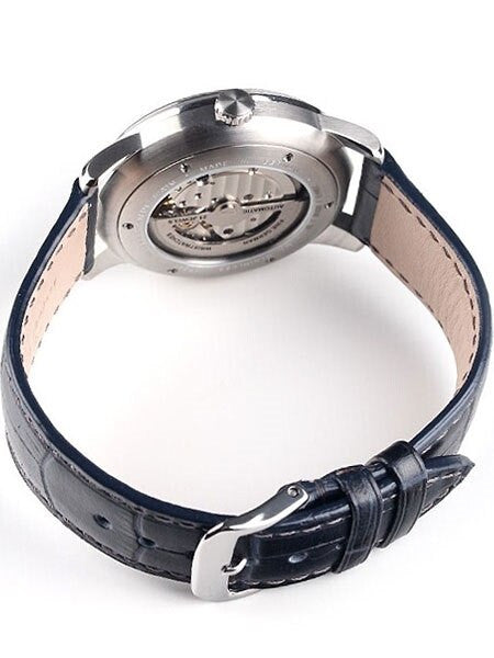 Graf Zeppelin Flatline Automatic Open-Heart Watch with Small Seconds #7364-3