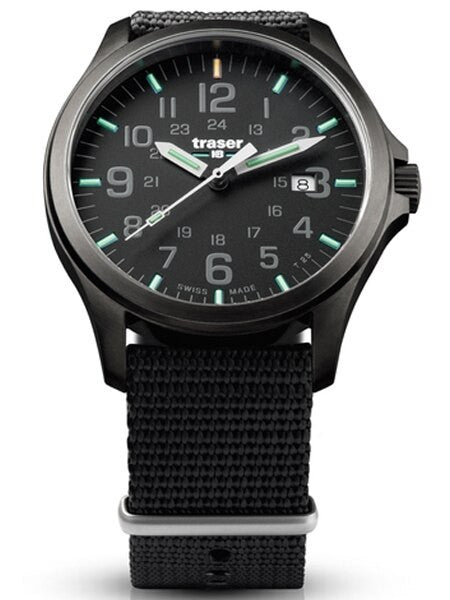 Traser Officer Pro Gun Metal PVD Case Watch with an Anti-Reflective Sapphire Crystal #107422