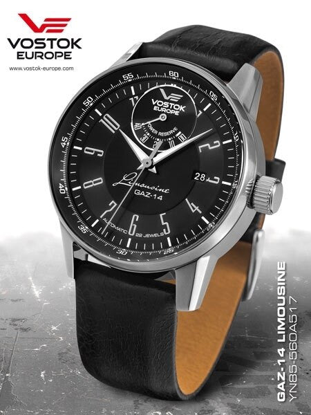 Vostok-Europe Men's Gaz-Limo Automatic with Power Reserve Indicator #560A517