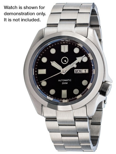 Brushed Stainless Steel (Pilot-Style) Bezel for Seiko SKX007, SKX009 #B13-M