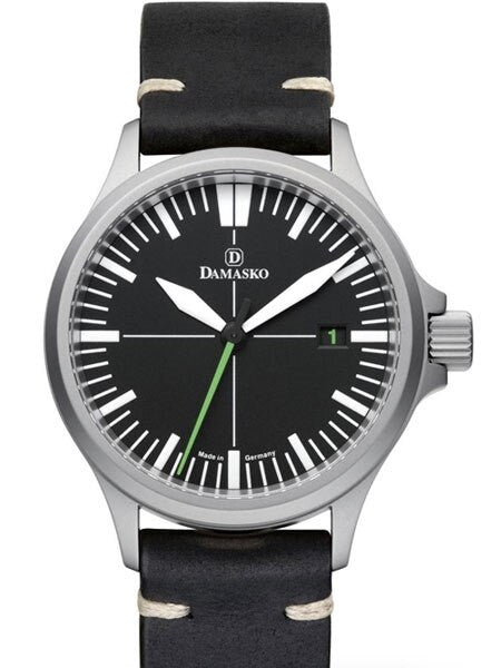 Damasko Swiss DS30 Automatic Watch with a 39mm Bead-Blasted Submarine Steel Case #DS30-GREEN