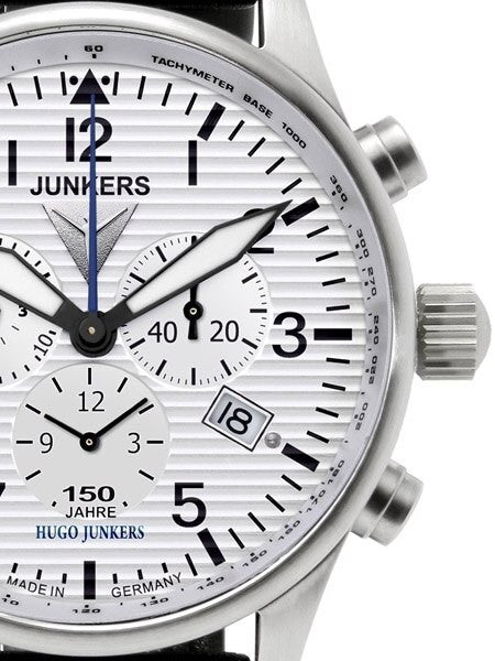 Junkers 150 Years Hugo Junkers Chronograph Watch with Alarm #6684-1
