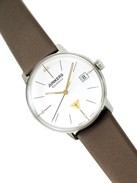 Junkers Lady Bauhaus Swiss Quartz Watch with Domed Hesalite Crystal #6073-4