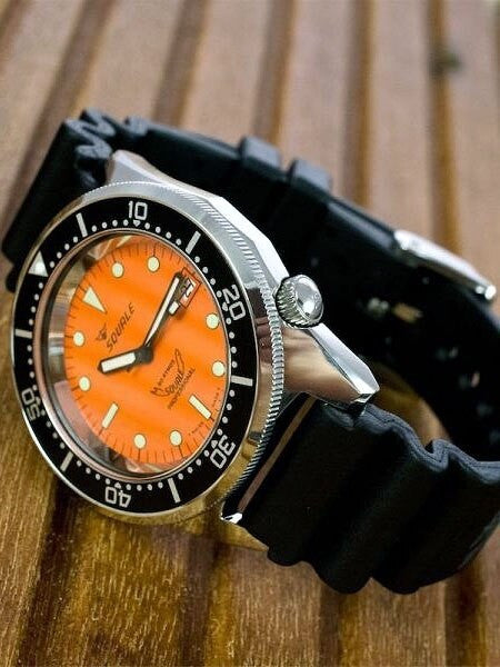 Squale 500 meter Professional Swiss Automatic Dive watch with Sapphire Crystal #1521-026-OB
