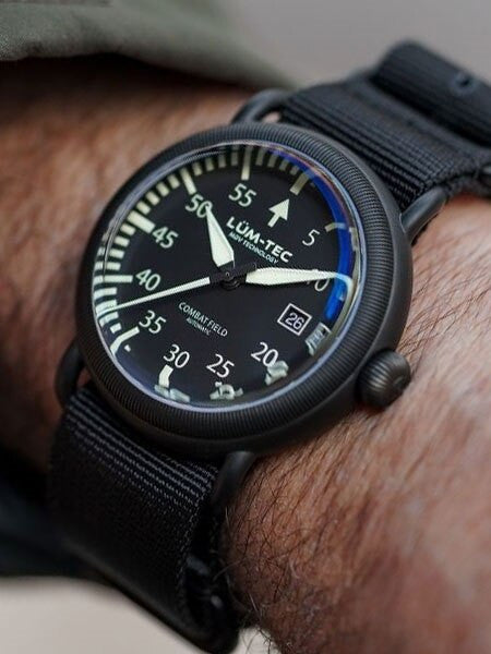 Lum-Tec Combat Field X3 Swiss Automatic Watch with Double Curved Sapphire Crystal #X3