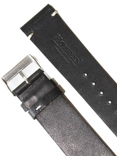 Horween Vintage Style Black Calfskin Leather with Matching Lining and Hand-Stitching #INS-HOR01