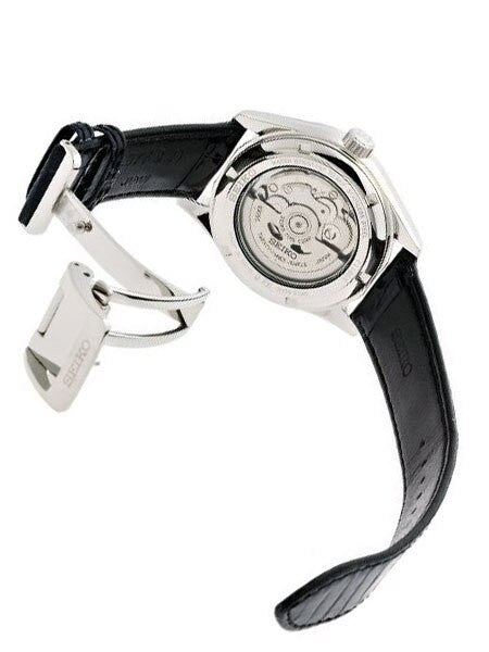 Seiko Presage Automatic Dress Watch with White Enamel Dial and Sapphire Crystal #SARX019