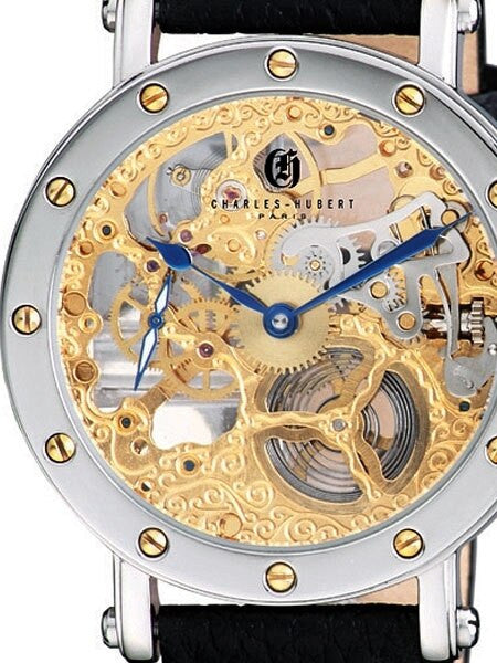 Charles Hubert Premium Collection Skeleton Mechanical Hand Wind Watch #3876
