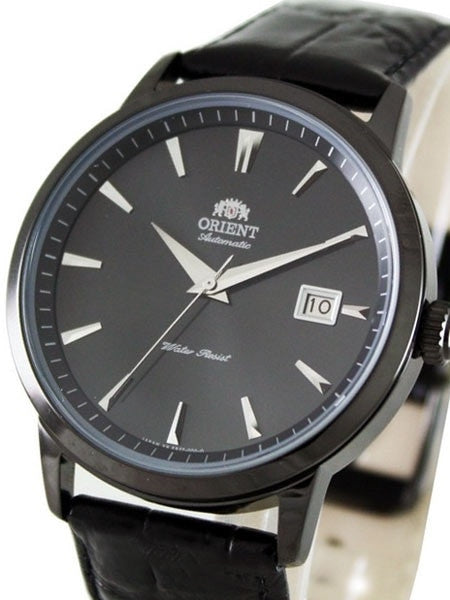 Orient Symphony Automatic Dress Watch with Black Dial, Black PVD Case #ER27001B