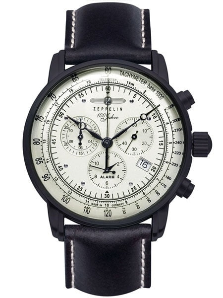 Graf Zeppelin Swiss Quartz Chronograph Watch with Alarm Function #7680-3
