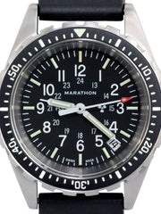 Marathon (Medium) Swiss Made, TSAR Quartz Military Divers Watch with Sapphire Crystal #WW194027 zoom dial